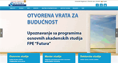 Desktop Screenshot of futura.edu.rs
