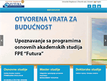 Tablet Screenshot of futura.edu.rs